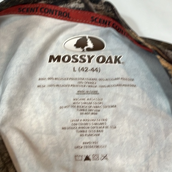 NEW L Mossy Oak Country DNA Long Slv Tee CAMO shirt scent ctrl UPF 30 wicking L - Picture 13 of 16